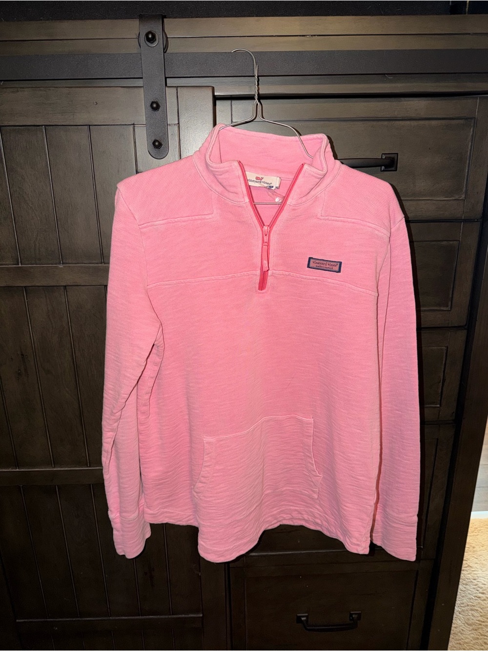 Vineyard Vines Women's Pink Quarter-Zip Pullover